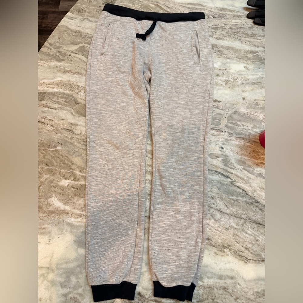 Gray Jogger Sweatpants Womens Medium Drawstring Athletic Lounge Pants